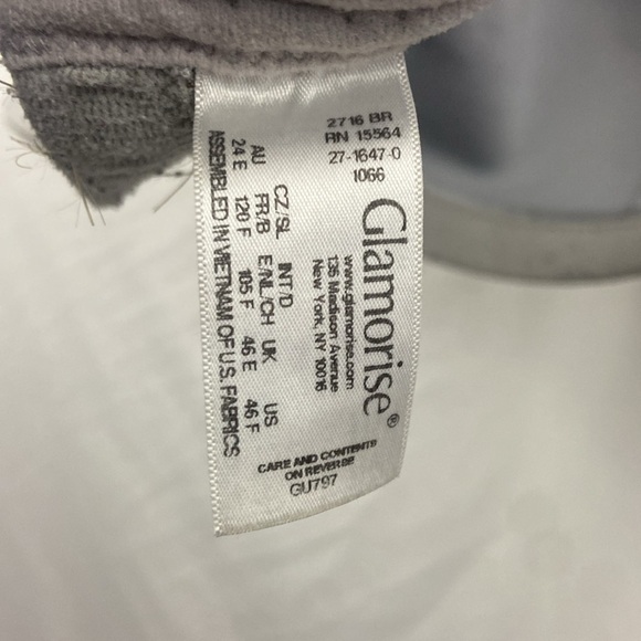 Glamorise Women's 46F No-Bounce Camisole Sports Bra Gray #1066 - Picture 9 of 9